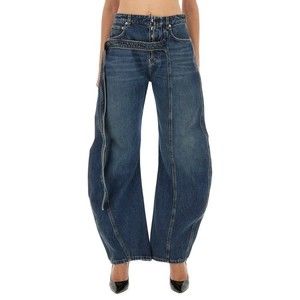 Jean Paul Gaultier Relaxed-Fit Low-Rise Jeans With Unique Side Zipper - NWT